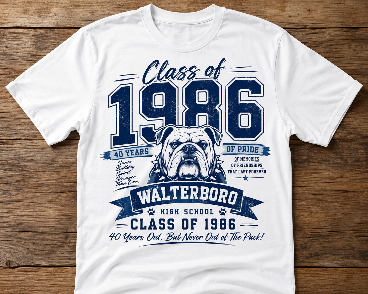 WHS Class of 1986 40 year Reunion Tshirt