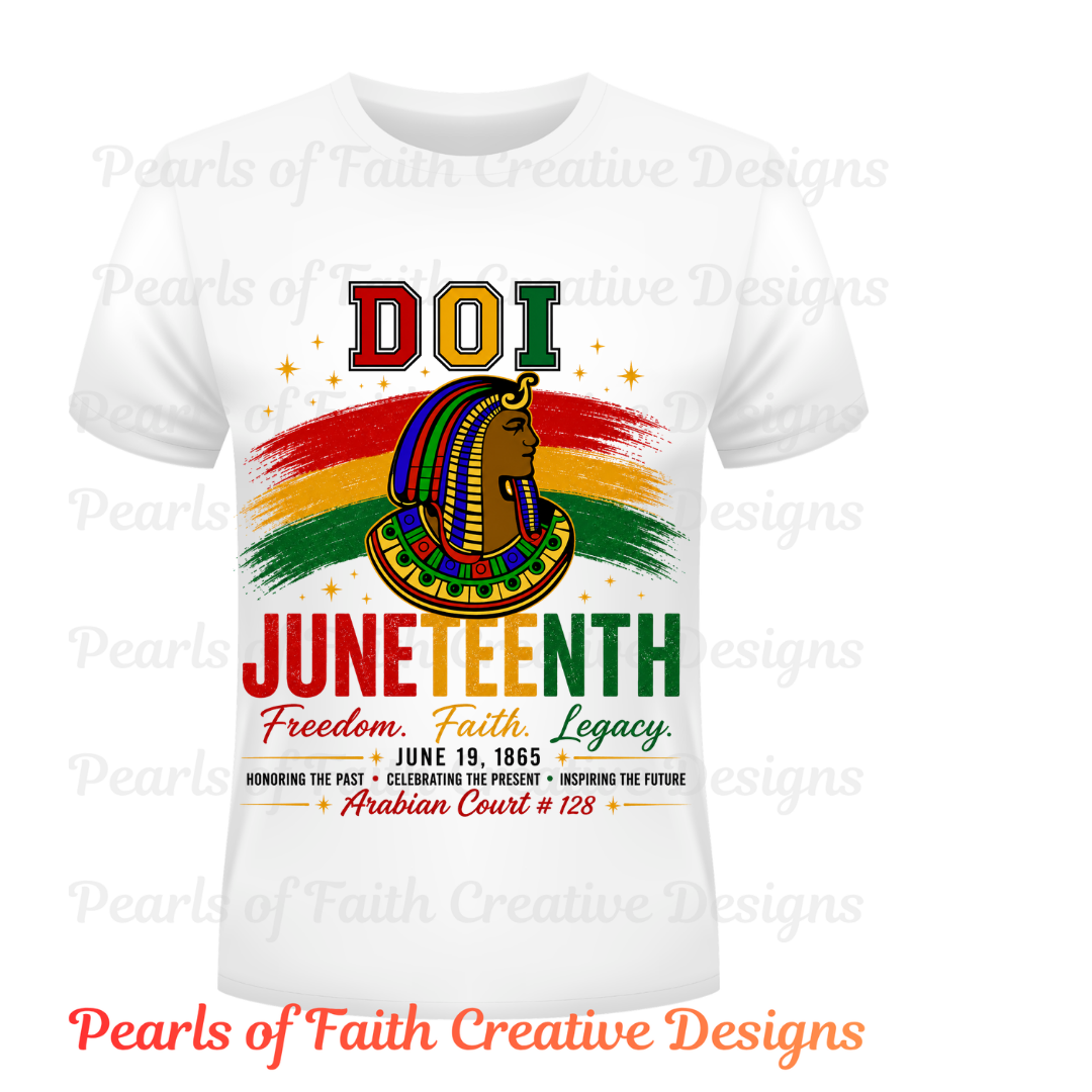 Arabian Court # 128 Juneteenth Tshirt