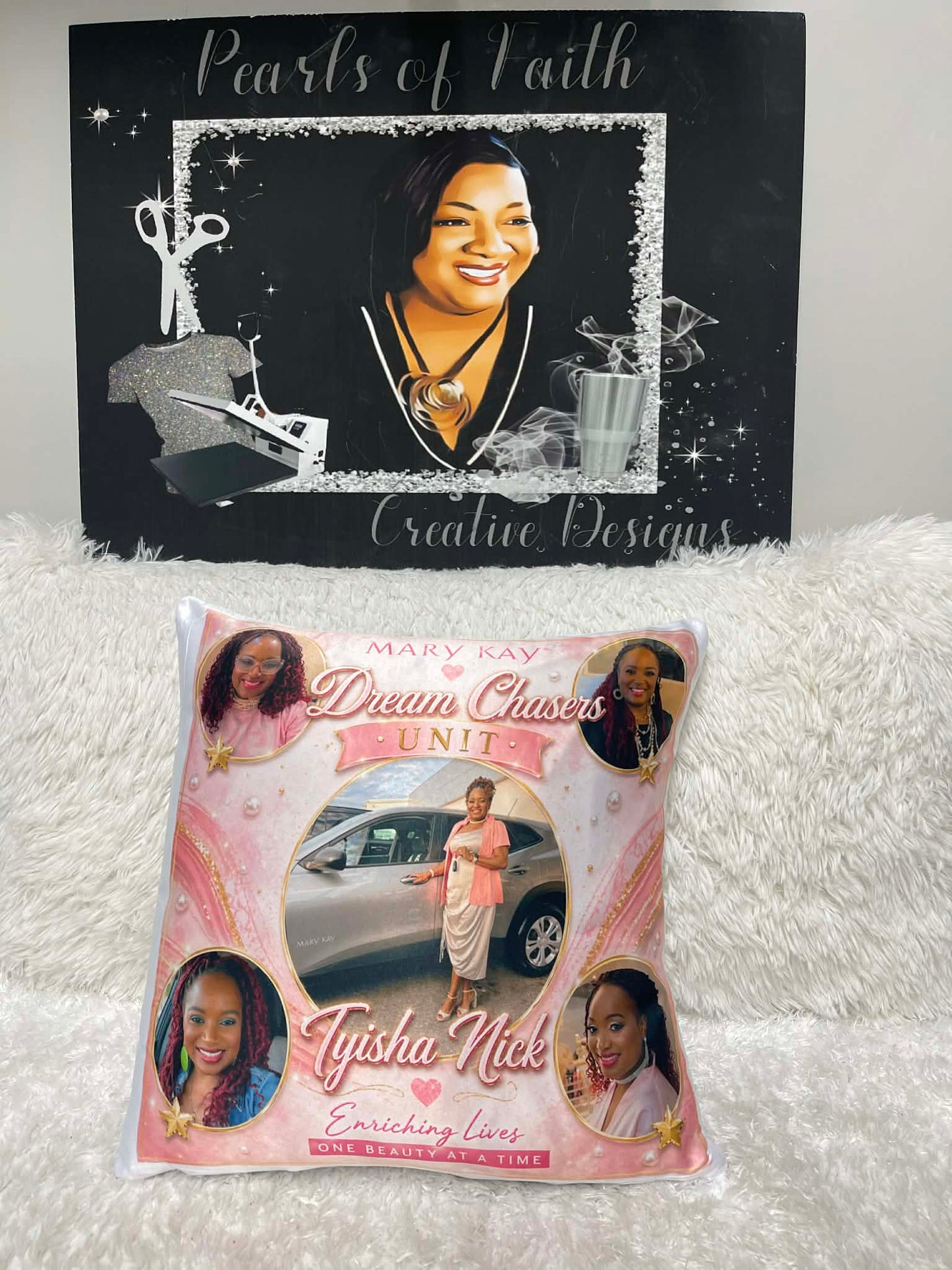 Customized Mary Kay inspired pillow