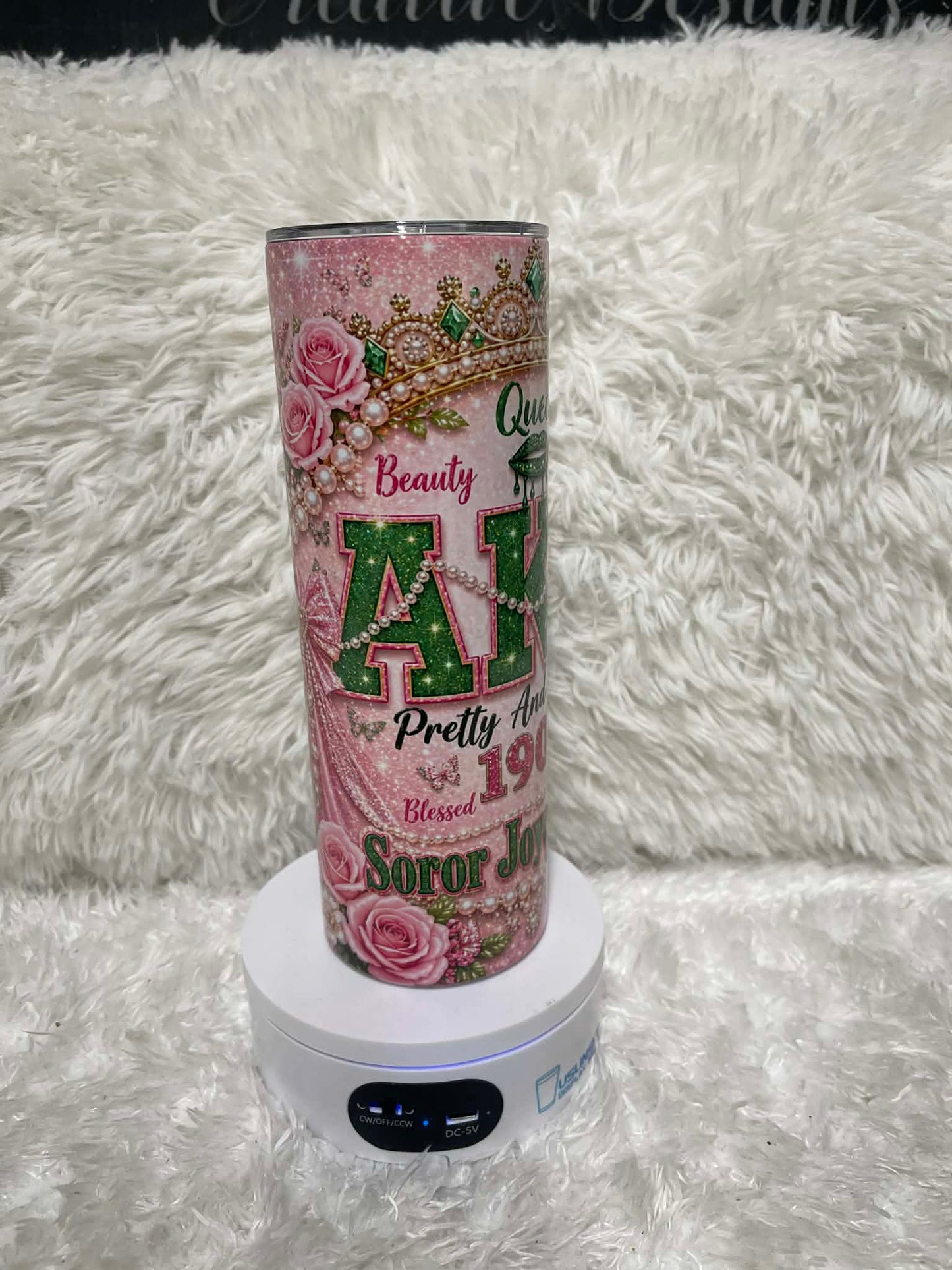 Customized AKA inspired Tumbler for Linda Hickson
