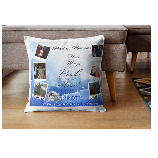customized memorial pillow
