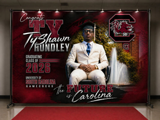 Customized 3 x 6 backdrop for TyShawn