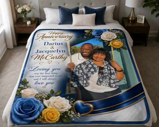 Anniversary Blanket for Darius & Jacquelyn McCarthy