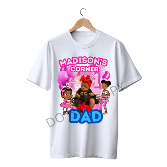 Customized Madison's corner birthday shirt