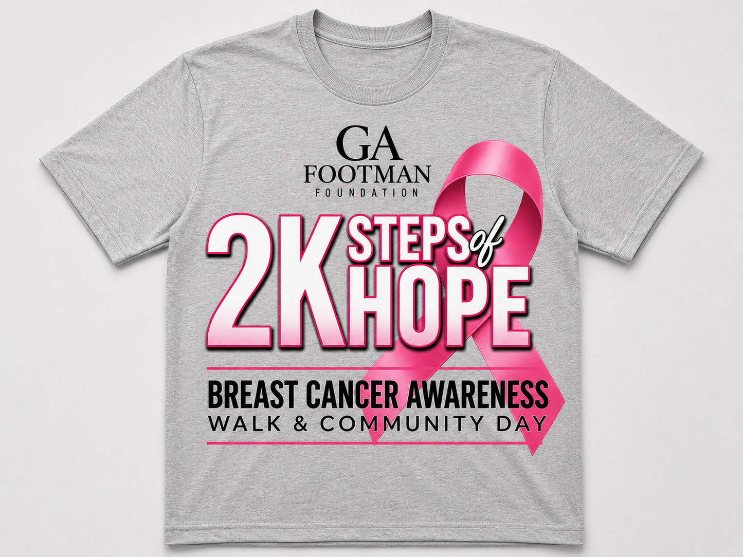 GA Footman Foundation 2K Steps of Hope Tshirt (GREY)