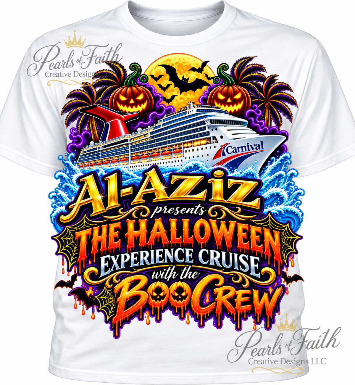 Al- Aziz Halloween Experience Cruise with the Boo Crew (LADIES SHIRT DESIGN)