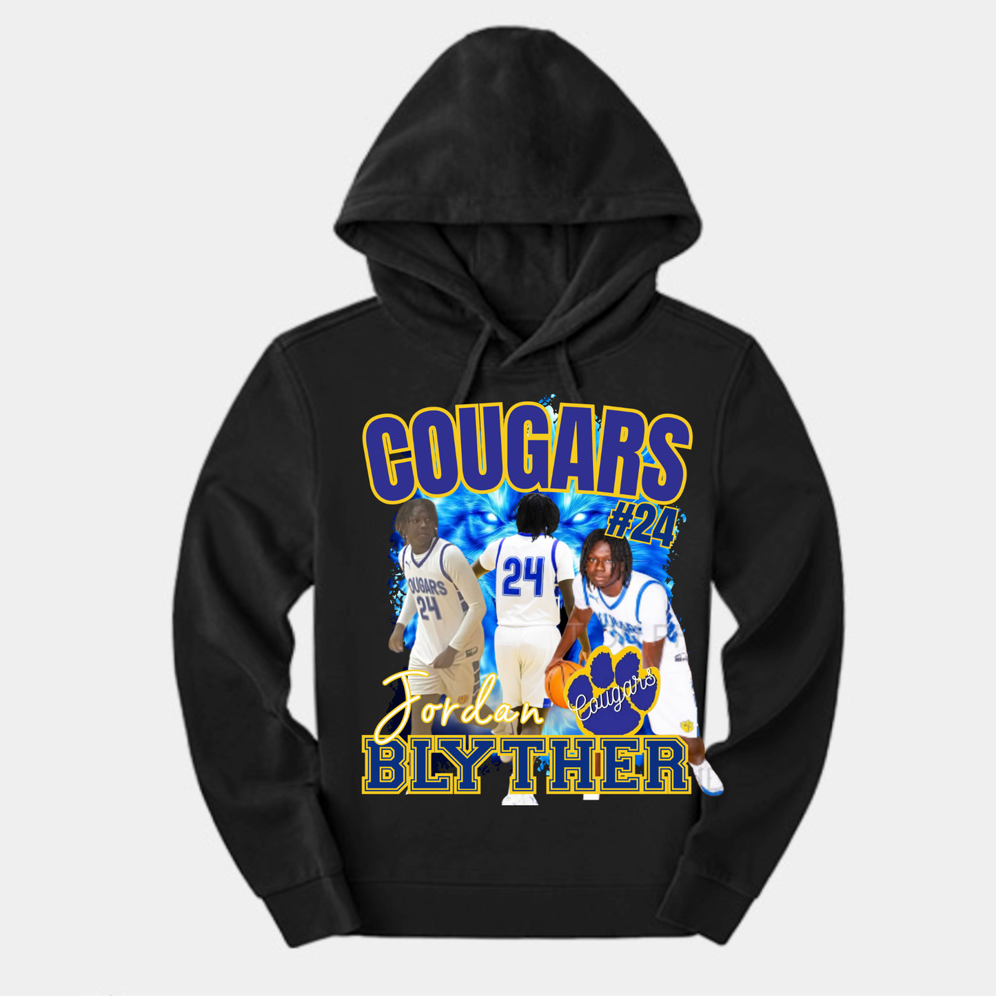 Customized Hoodie (front design only)