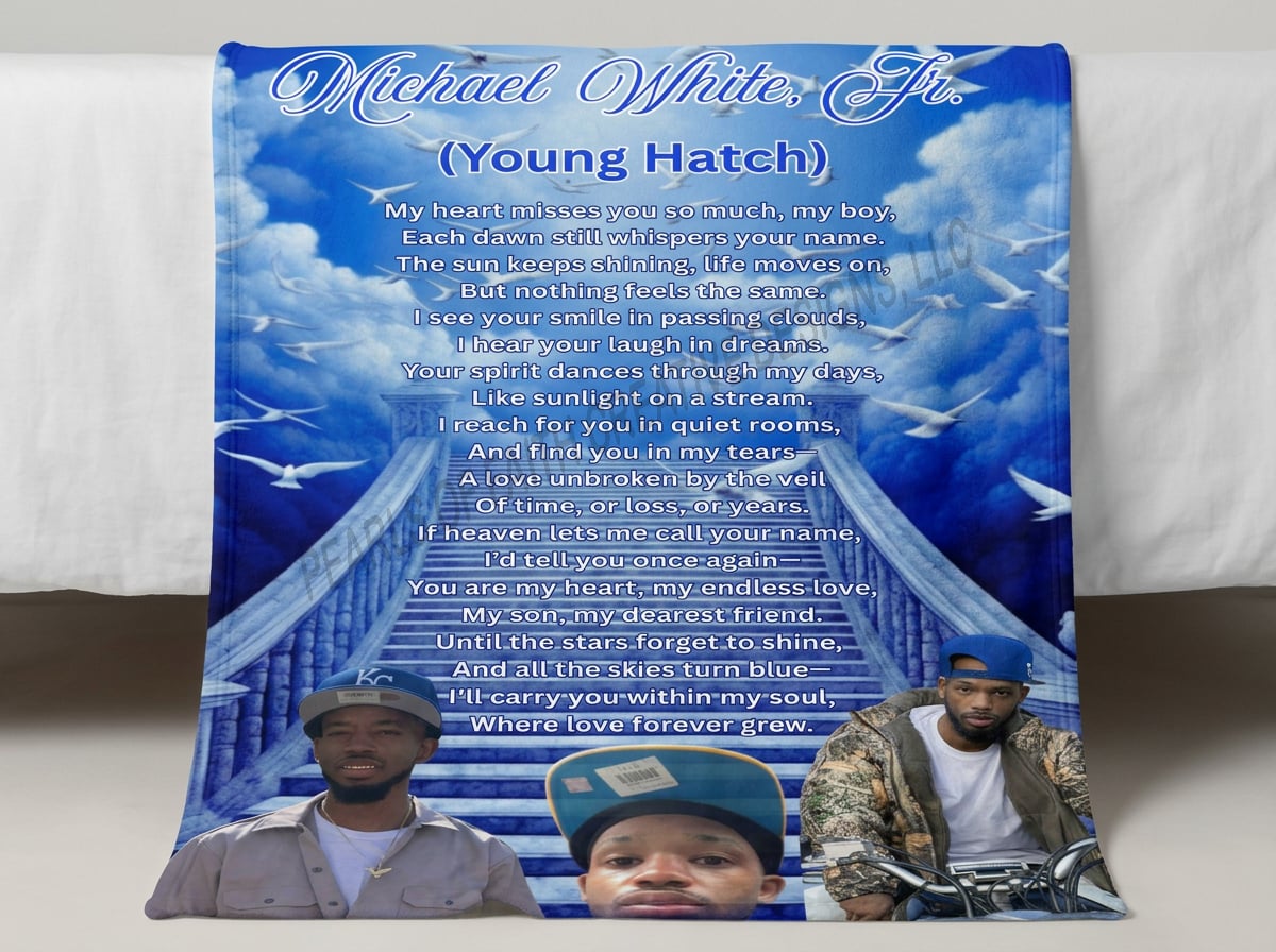 Customized Memorial Blanket (Michael White, Jr.)