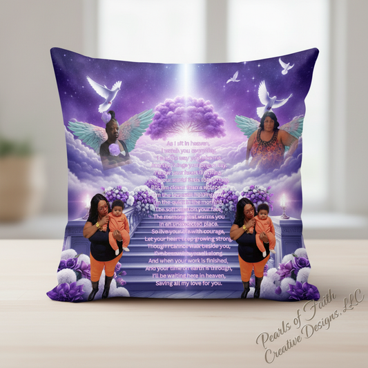 Custom memorial pillow